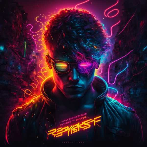Neon punk guy techno vibe